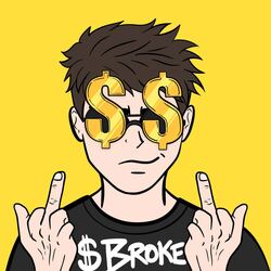 $BROKE again logo