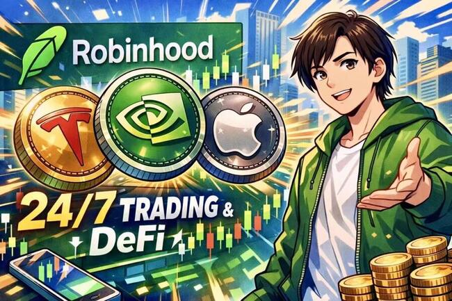 Robinhood 計畫開放 24/7 美股交易與 DeFi 功能，CEO 直言：代幣化將重塑傳統股市