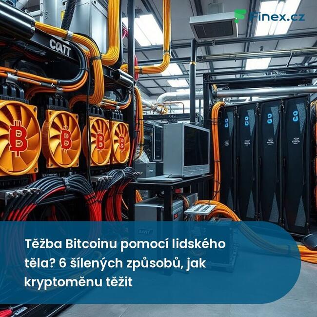 Těžba Bitcoinu pomocí lidského těla? 6 šílených způsobů, jak kryptoměnu těžit