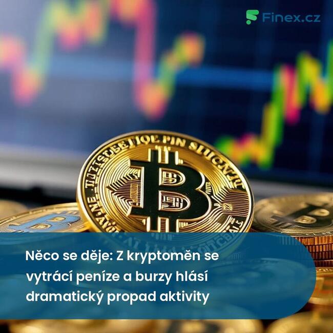 Něco se děje: Z kryptoměn se vytrácí peníze a burzy hlásí dramatický propad aktivity