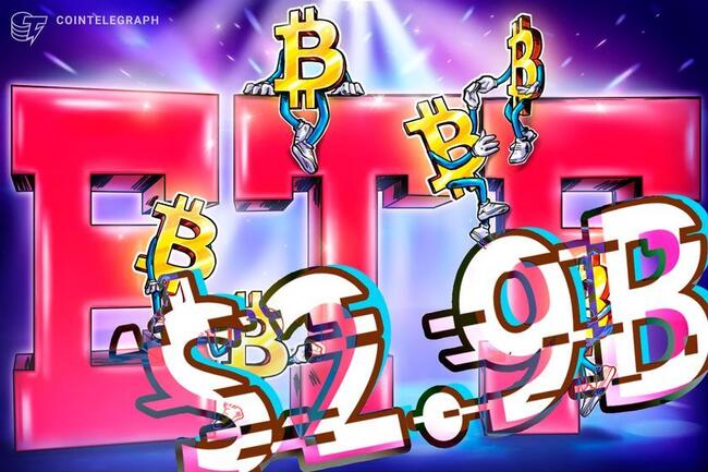 Bitcoin sert düşerken BTC ETF çıkışları 2,9 milyar dolara ulaştı
