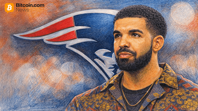 Rap Star Drake utilise Stake pour parier 1M$ en Bitcoin sur les Patriots malgré les cotes du Super Bowl LX