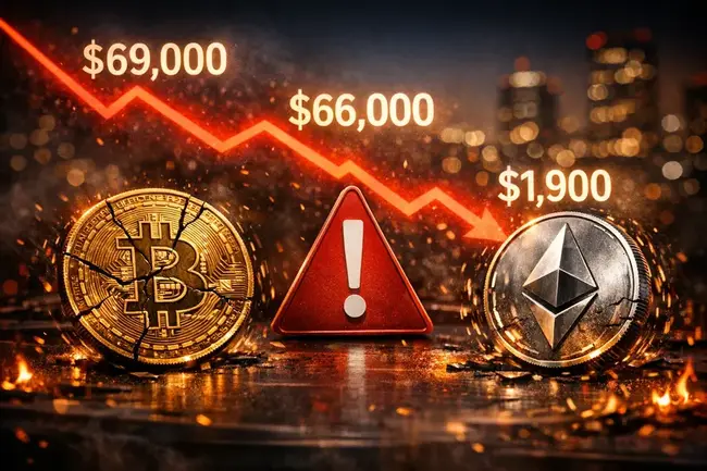 比特幣跌破6.6萬美元，以太坊插針1900，非農數據讓15萬人爆倉清算4.7億鎂