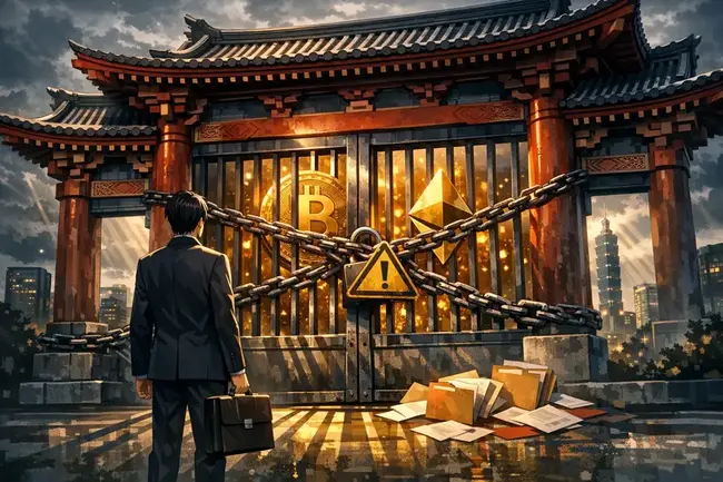 台灣多間銀行試辦「加密貨幣保管」被擋！金管會以警示戶太多打回票