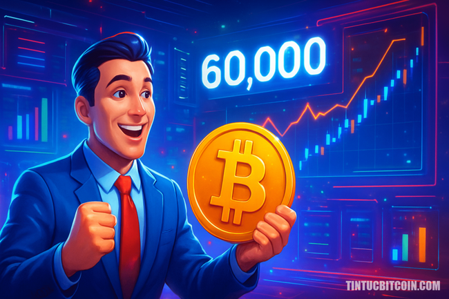Nhà giao dịch giữ mốc 60.000 USD cho Bitcoin như “cứu cánh”