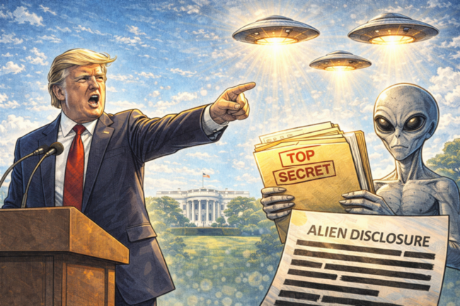 川普要解密外星人檔案！要求國防部公開外星生命和 UFO 政府檔案