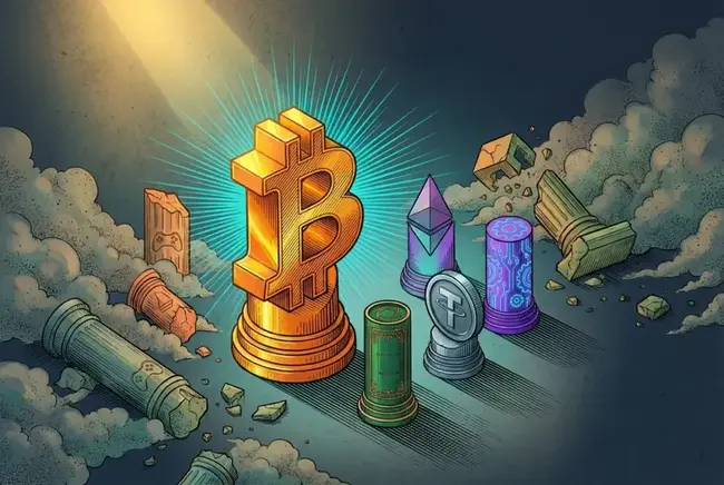 NYDIG警告：加密貨幣投資版圖已縮小，比特幣獨吞資金、山寨敘事全熄火