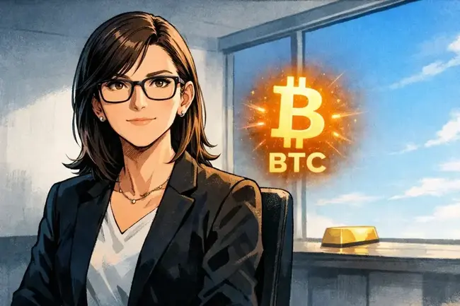 女股神 Cathie Wood：比特幣「毫無疑問」優於黃金，在現代金融體系中更具結構性優勢