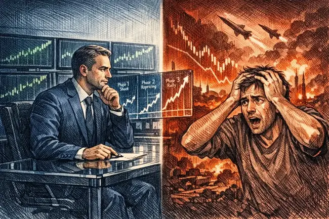 每場戰爭機構都用同一招操作！投行人分析「資金規律三階段」：別在恐慌中接盤