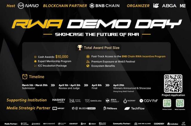 「RWA Demo Day」路演競賽全球專案招募正式啟動