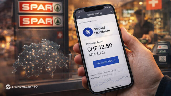 The native token of Cardano, ADA, is captivating attention, following the announcement of the Cardano Foundation that the cryptocurrency can now be used for payments at Spar supermarkets all over Switzerland, indicating a real-world adoption milestone for the blockchain network. As per the foundation, customers are now able to pay