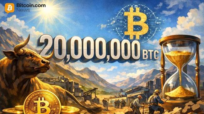 Bitcoin-Angebot erreicht nach 6.267 Tagen 20 Millionen BTC, letzte Coins verteilen sich über 114 Jahre
