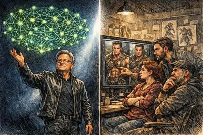 NVIDIA 黃仁勳喊DLLS 5「圖形的ChatGPT革命」，遭藝術家開酸：只是套美顏濾鏡