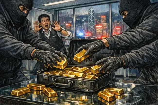香港爆 1 億港元黃金劫案：假扮討債搶走 73 公斤金條，5人全數落網