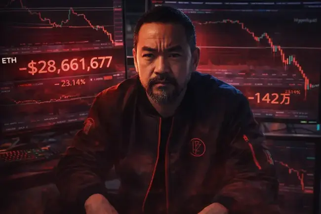 麻吉大哥單週大虧142萬美元，累積虧2,900萬美元再加倉25倍ETH做多不離場