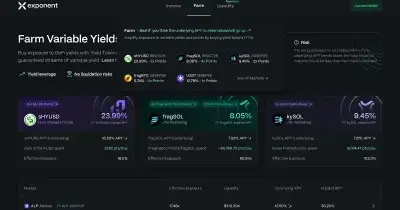 Exponent Finance goes live with v2 upgrade on Solana, adds new yield management features