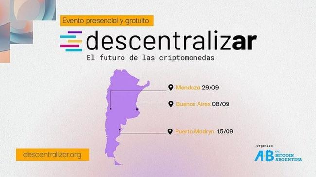 Mendoza recibirá a Descentralizar: el evento federal gratuito sobre Bitcoin y criptoeconomía