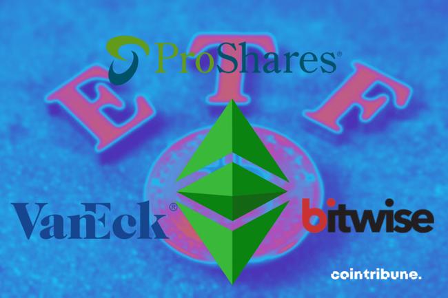 ETF Ethereum : VanEck, Bitwise et ProShares entrent dans l’histoire