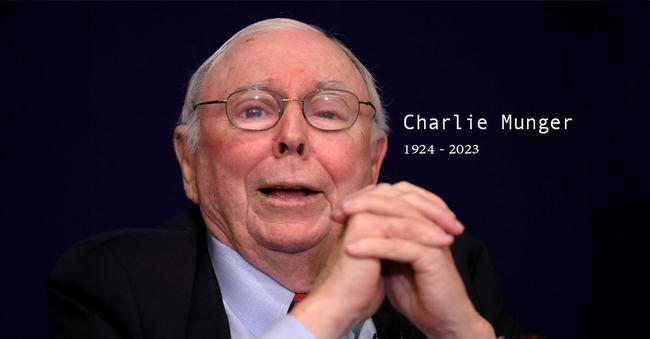 “Charlie Munger” มือขวาของปู่ Buffet เสียชีวิตแล้ว ในวัย 99 ปี