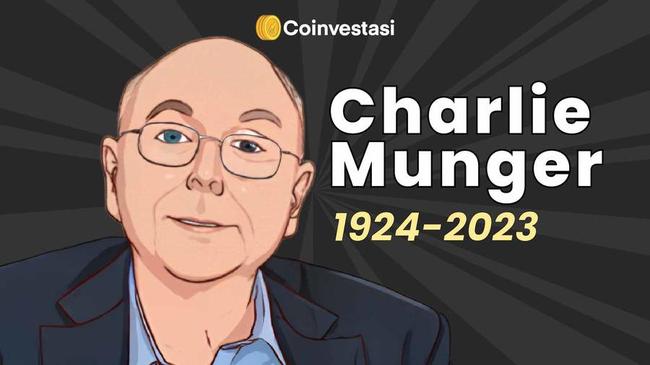 Charlie Munger, Kritikus Bitcoin dan Rekan Warren Buffet Meninggal