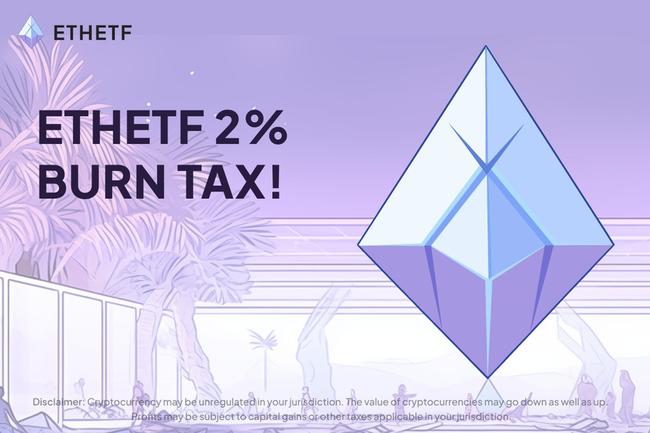 $ETHETF se recupera com queima de 21% do fornecimento de tokens