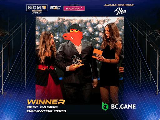BC.GAME geëerd met de “Best Casino Operator 2023” Award van SiGMA