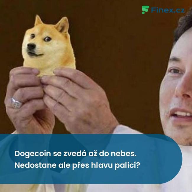 Dogecoin se zvedá až do nebes. Nedostane ale přes hlavu palicí?
