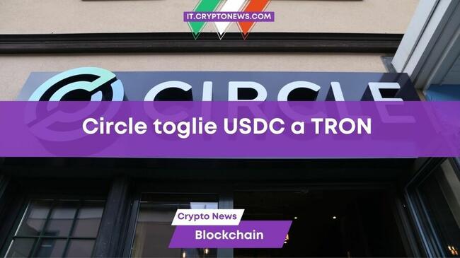 Circle smetterà di supportare la stable coin USDC sulla blockchain di TRON