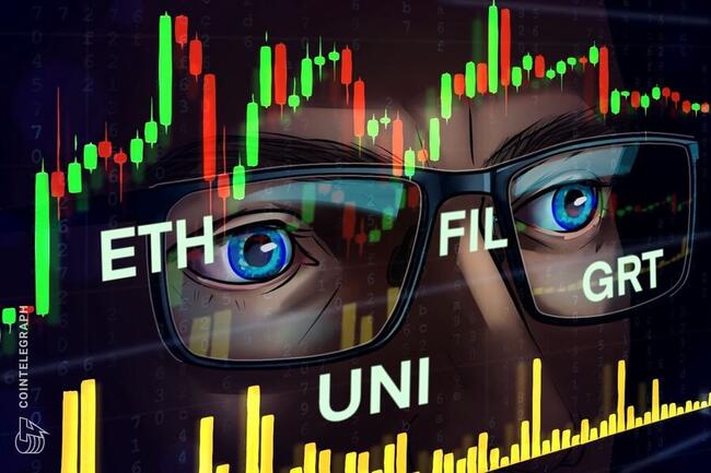 ETH, UNI, FIL and GRT turn bullish as Bitcoin price hovers above $51K