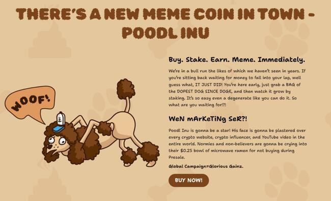 Arriva Poodl Inu ($POODL): il cane più interessante dai tempi di $DOGE, pronto a cambiare il mercato dei meme basati sui cani