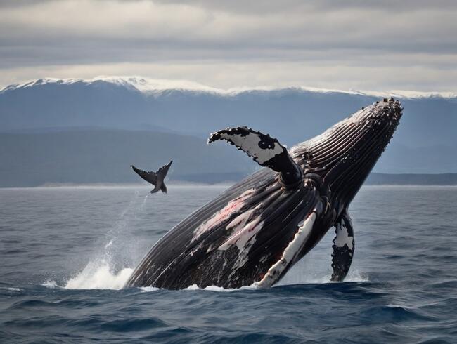 Исследование с использованием искусственного интеллекта выявило тревожное сокращение популяции горбатых китов в северной части Тихого океана