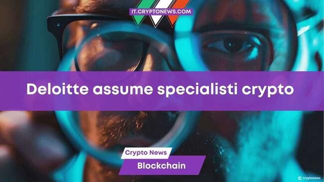 Deloitte assume specialisti in frodi crypto