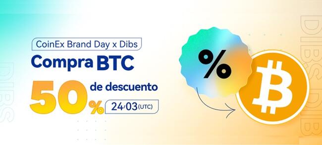 “Compra bitcoin al 50% de descuento”: la promoción de CoinEx en el Brand Day