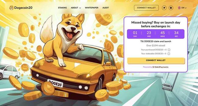 Presale Dogecoin20 Terjual Habis Setelah Permintaan Luar Biasa, Tim Memajukan Tanggal Klaim dan Peluncuran DEX