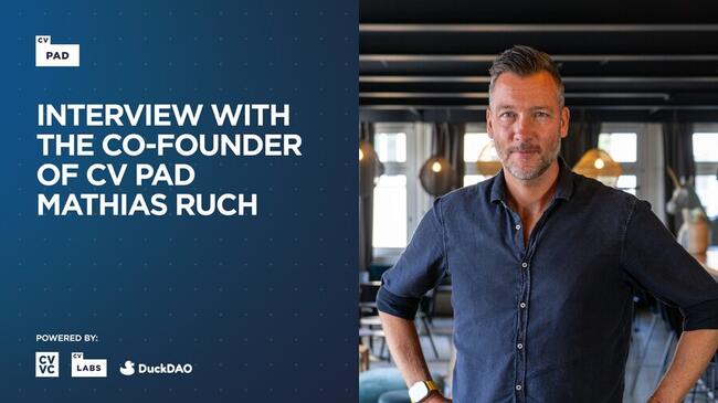 创始人聚焦：Mathias Ruch，CV Pad 联合创始人