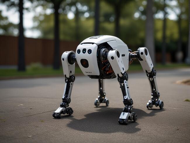 AI-förbättrad fyrbent Robot LocoMan som efterliknar människor