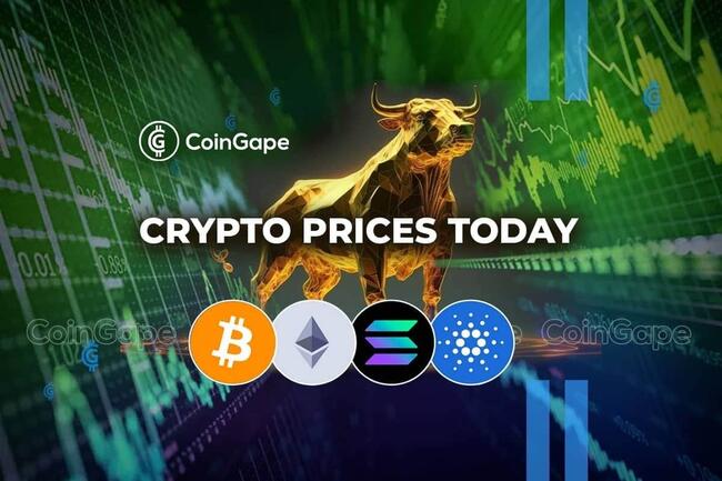 Crypto Prices Today April 20: Bitcoin At $64K, Ethereum Nears $3100, SOL & XRP Recover