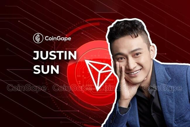 Tron Founder Justin Sun Buys $1B In ETH, A Price Recovery Ahead?
