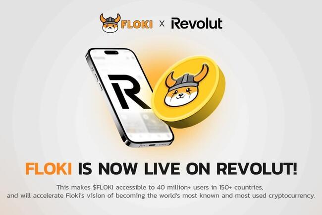 FLOKI sbarca su Revolut: la memecoin entra nella lista di crypto offerte dall’app fintech