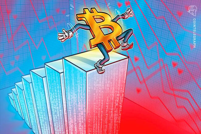 Bitcoin price risks 1-week lows as US GDP sparks &#039;stagflation&#039; woes