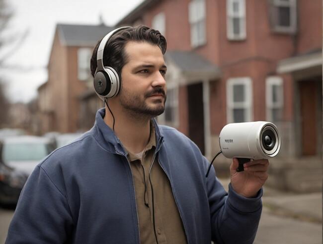 Das innovative Geräuscherkennungssystem dent es Bewohnern, Geräusche aus der Nachbarschaft zu überwachen