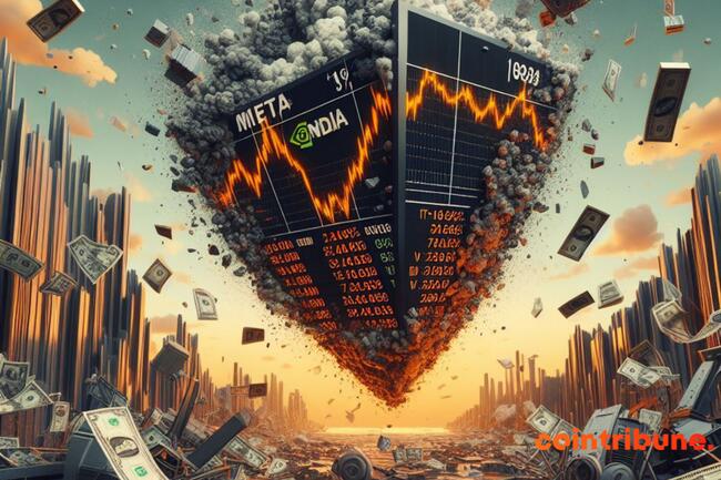 Krach boursier : Meta et Nvidia perdent 750 milliards $, la tech vacille !