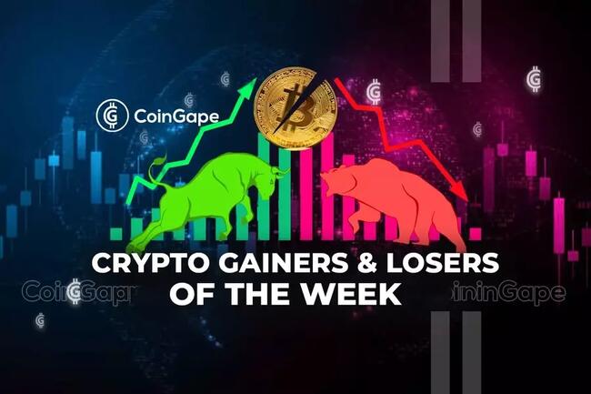 Top Cryptocurrency Gainers & Losers Of The Week