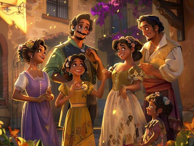 Disney Lorcana revela el resto de la familia Madrigal de Encanto