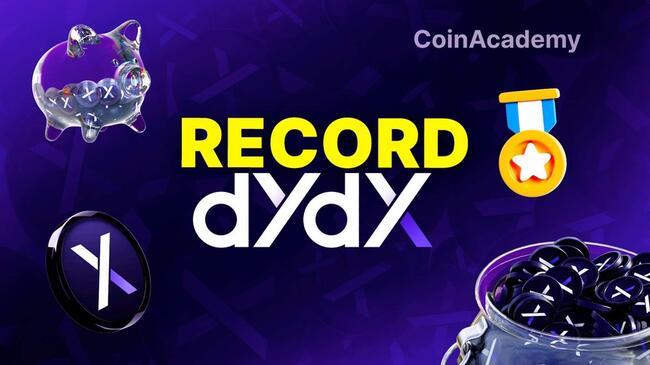 DYDX : 150 millions de tokens stakés, la dYdX Chain atteint un nouveau record