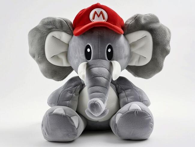 Nintendo는 미국에서 매우 기대되는 코끼리 마리오 플러시 천을 공개했습니다.