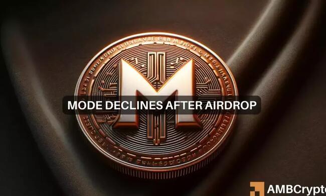 MODE crypto 550M token airdrop: Examining the effect on price, TVL