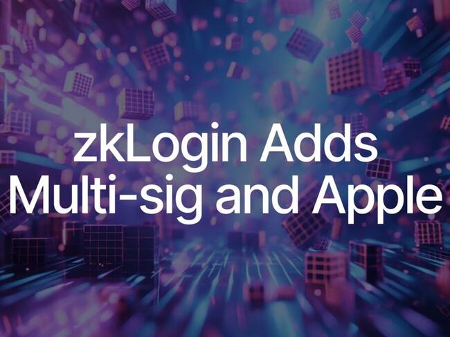 Sui 生態 zkLogin 錢包登入工具支援Apple帳戶與多簽