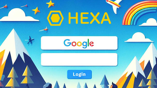 NFTマーケットプレイスのHEXA「Googleログイン」に対応