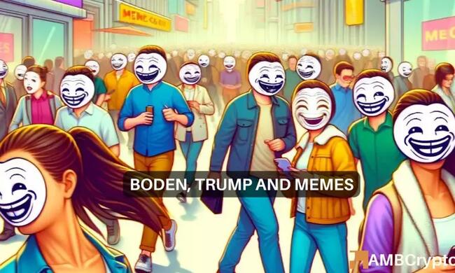 Trump, Biden-inspired cryptos and memecoins – How are they doing today?